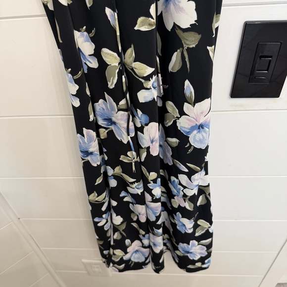 Abercrombie and Fitch Black Floral Slip Midi Dress Size XS 23646 - Picture 8 of 13